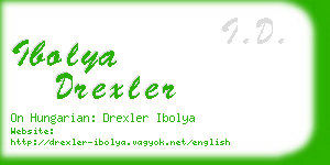 ibolya drexler business card